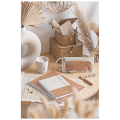 Schlampermäppchen s'maepp L „Linen“ | creme/braun