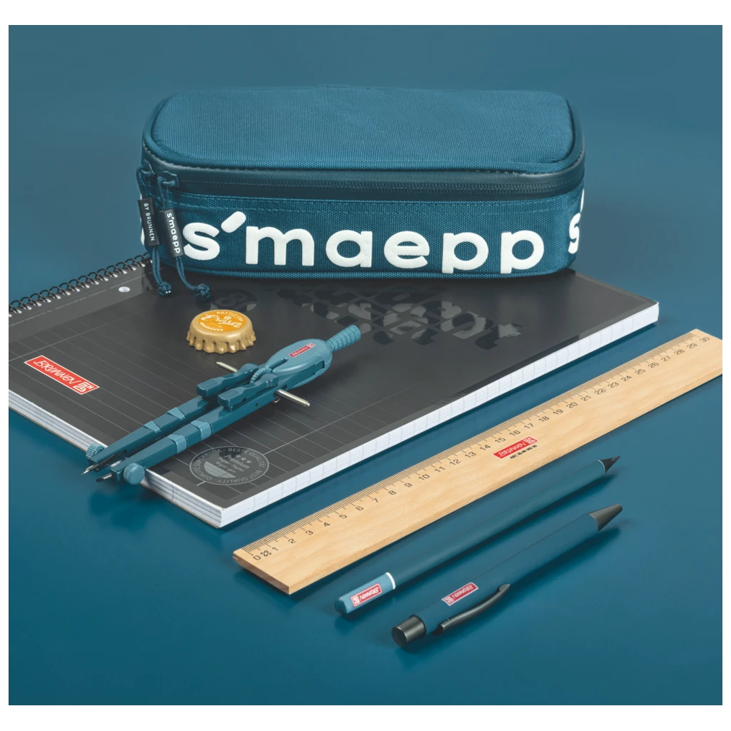 Schlampermäppchen s'maepp XL Colour Code | 1 Klappe(n), denim