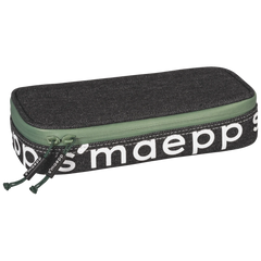 Schlampermäppchen s'maepp XL „Urban Classic“ | 1 Klappe(n), grün/dunkelgrau