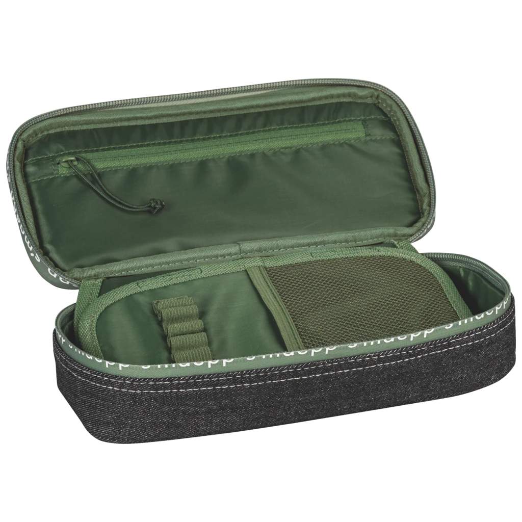 Schlampermäppchen s'maepp XL „Street Style“ | 1 Klappe(n), grün/dunkelgrau