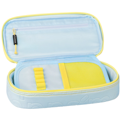 Schlampermäppchen s'maepp XL „Neo“ | 1 Klappe(n), gelb/hellblau