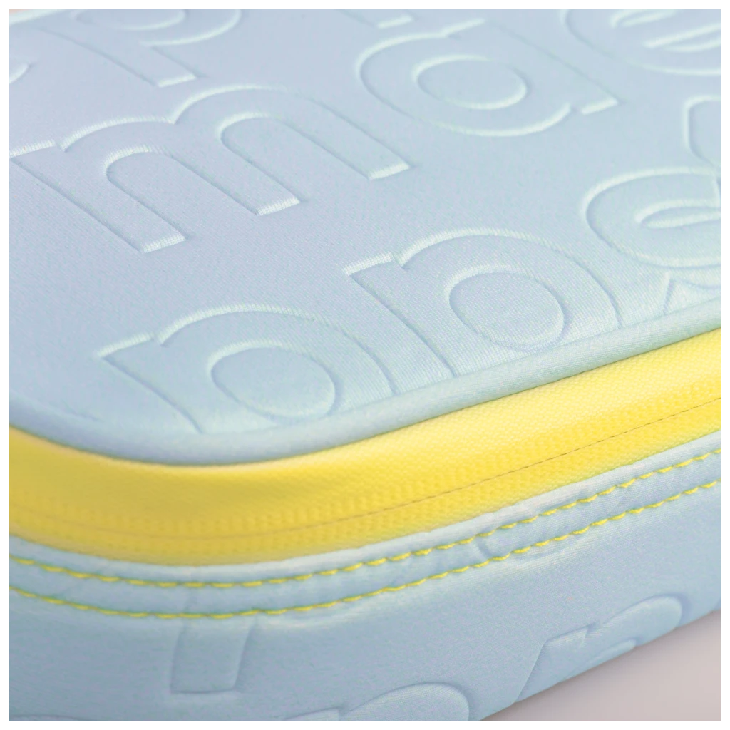 Schlampermäppchen s'maepp XL „Neo“ | 1 Klappe(n), gelb/hellblau