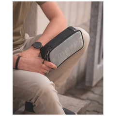 Schlampermäppchen s'maepp XL „Hardwired“ | 1 Klappe(n), schwarz/silber