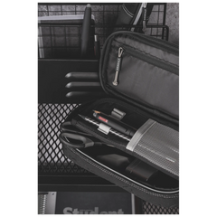 Schlampermäppchen s'maepp XL „Hardwired“ | 1 Klappe(n), schwarz/silber