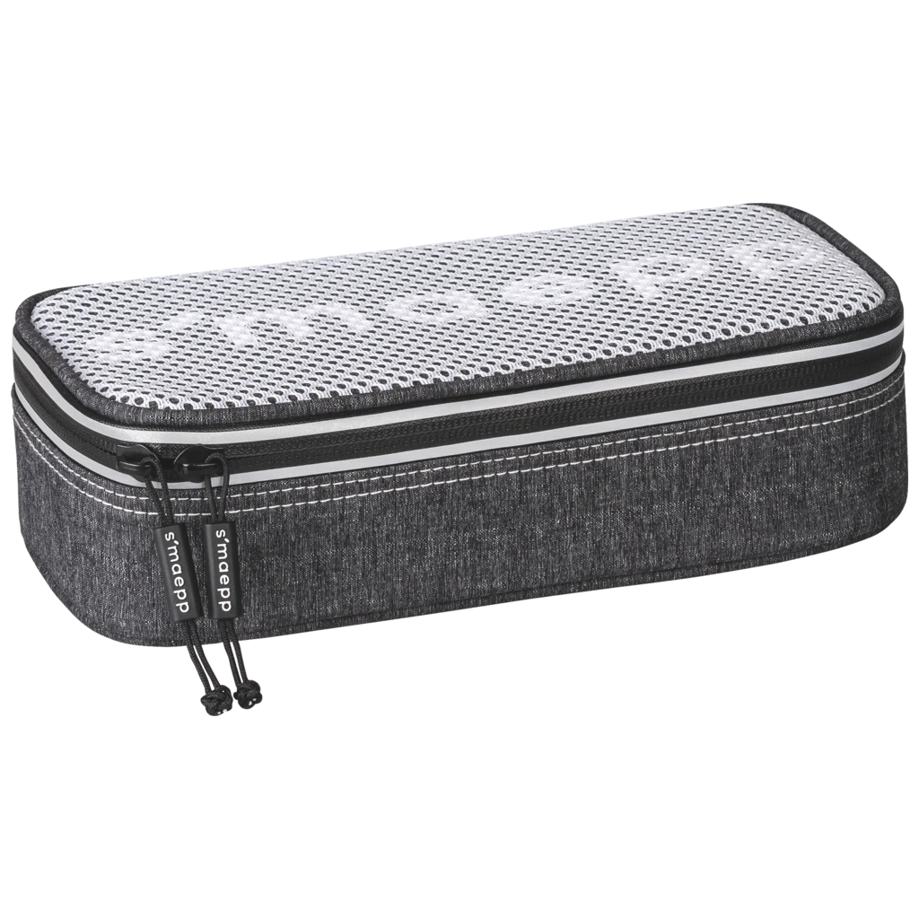 Schlampermäppchen s'maepp XL „Mesh“ | 1 Klappe(n), dunkelgrau