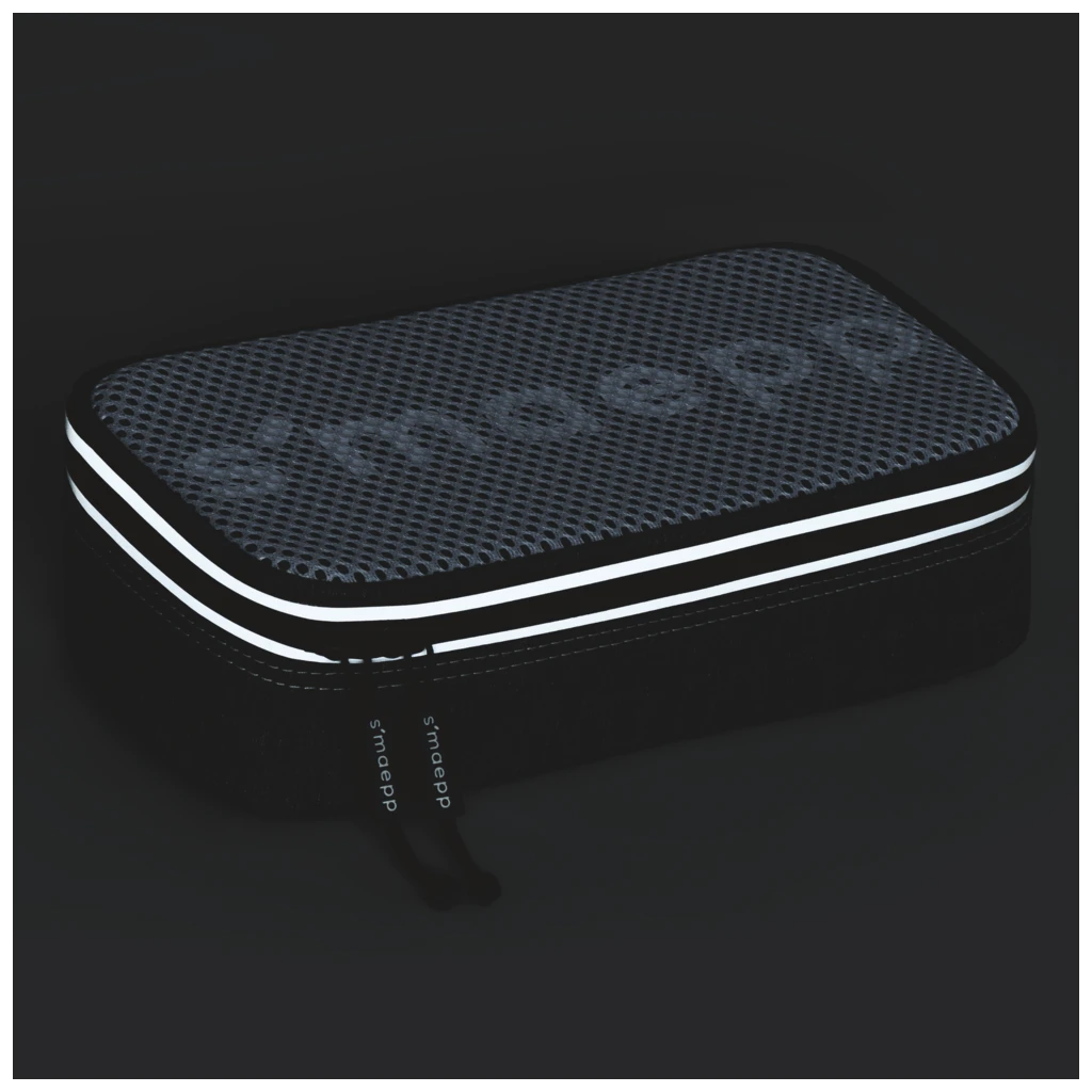 Schlampermäppchen s'maepp XL „Mesh“ | 1 Klappe(n), dunkelgrau