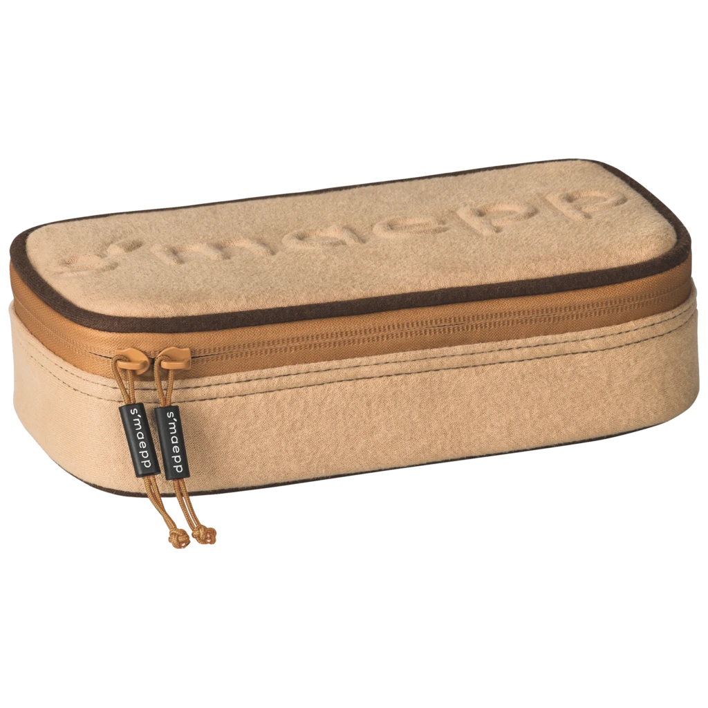 Schlampermäppchen s'maepp XL „Mocha“ | 1 Klappe(n), beige