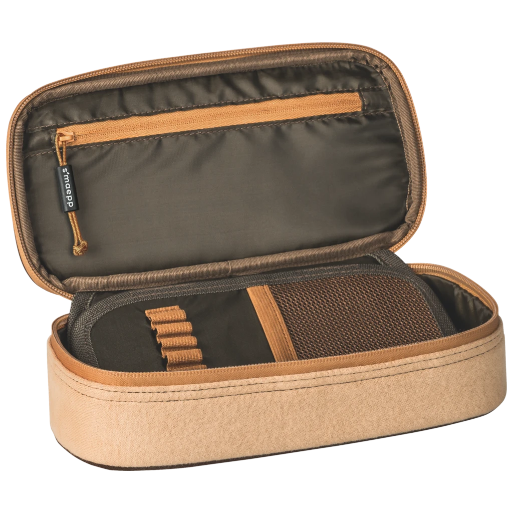 Schlampermäppchen s'maepp XL „Mocha“ | 1 Klappe(n), beige