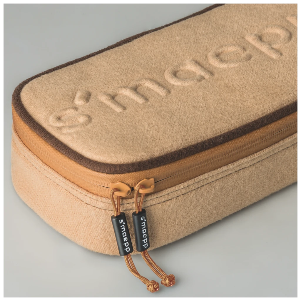 Schlampermäppchen s'maepp XL „Mocha“ | 1 Klappe(n), beige