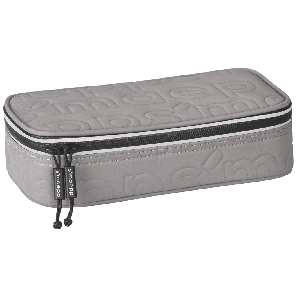 Schlampermäppchen s'maepp XL „Reflection“ | 1 Klappe(n), grau