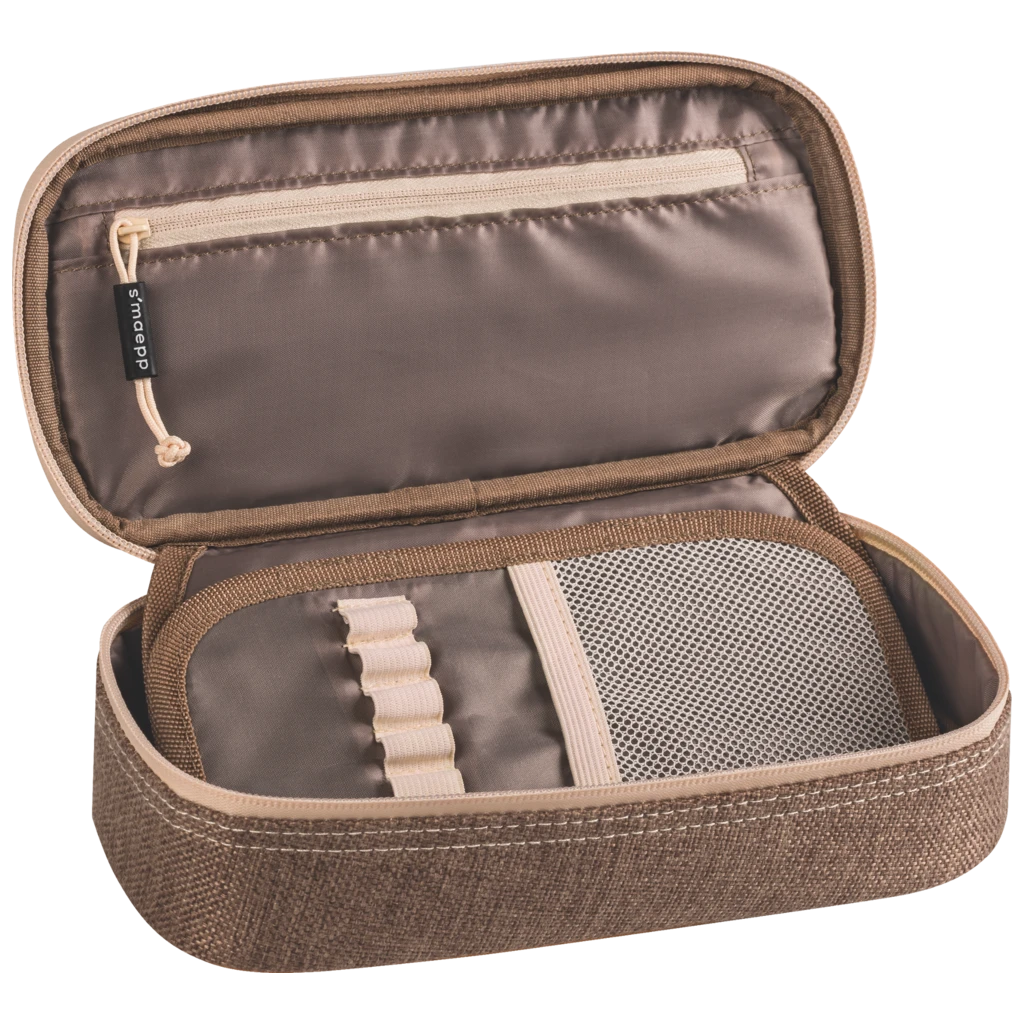 Schlampermäppchen s'maepp XL „Felt“ | 1 Klappe(n), braun