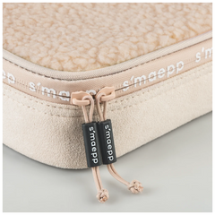 Schlampermäppchen s'maepp XL „Plüsch“ | 1 Klappe(n), beige