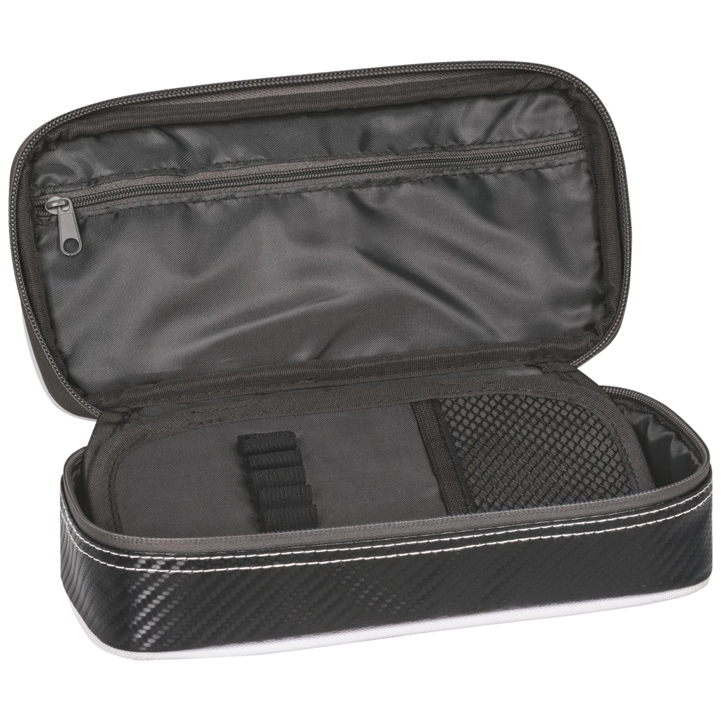 Schlampermäppchen s'maepp XL „Carbon“ | 1 Klappe(n), schwarz/silber