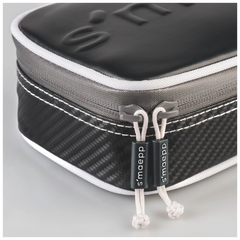 Schlampermäppchen s'maepp XL „Carbon“ | 1 Klappe(n), schwarz/silber