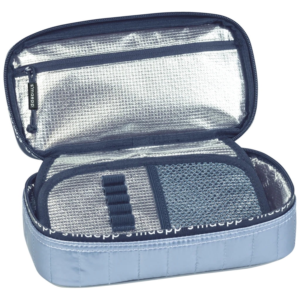 Schlampermäppchen s'maepp XL „Cool“ | 1 Klappe(n), eisblau metallic