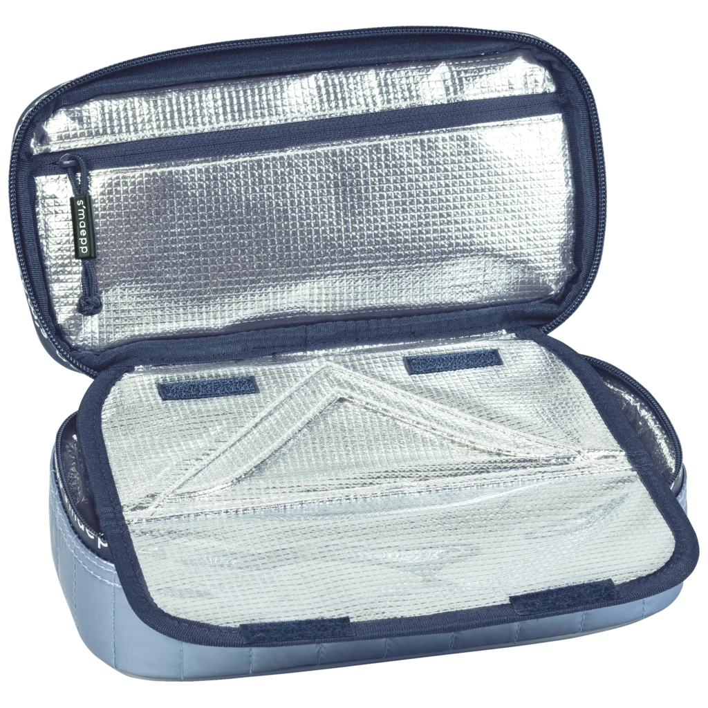 Schlampermäppchen s'maepp XL „Cool“ | 1 Klappe(n), eisblau metallic