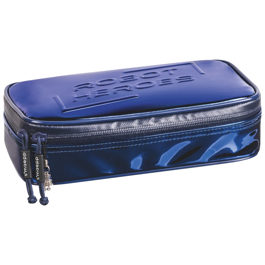 Schlampermäppchen s'maepp XL Robot Heroes | 1 Klappe(n), dunkelblau