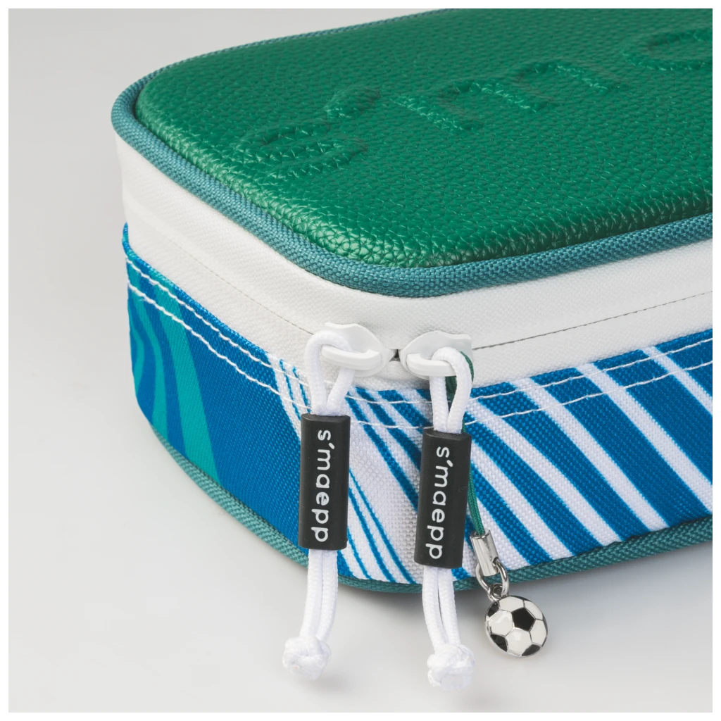 Schlampermäppchen s'maepp XL Sporty Animals | 1 Klappe(n), blau/grün