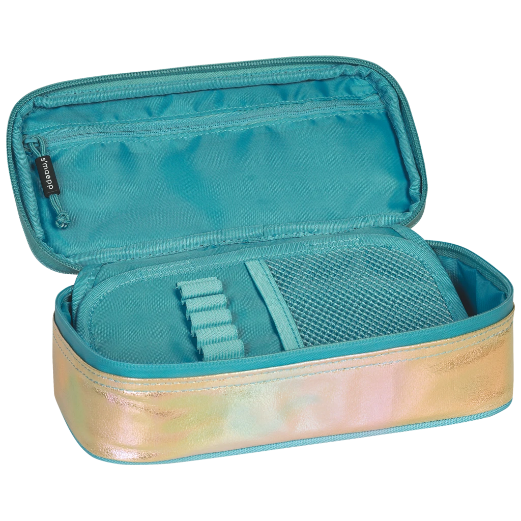 Schlampermäppchen s'maepp XL Sunny Ocean | 1 Klappe(n), gold irisierend/mehrfarbig, pastell