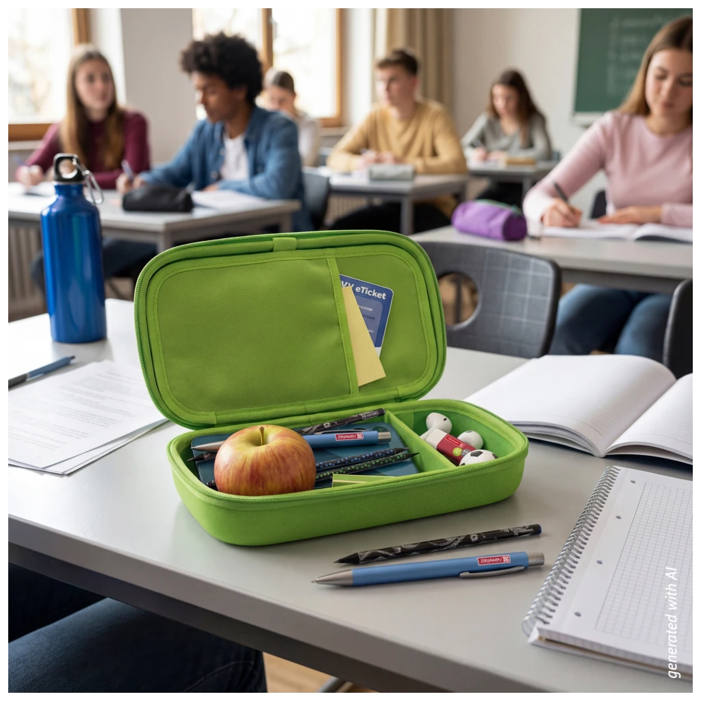 Schlampermäppchen s'maepp XL Hardcase Colour Code | 1 Klappe(n), kiwi