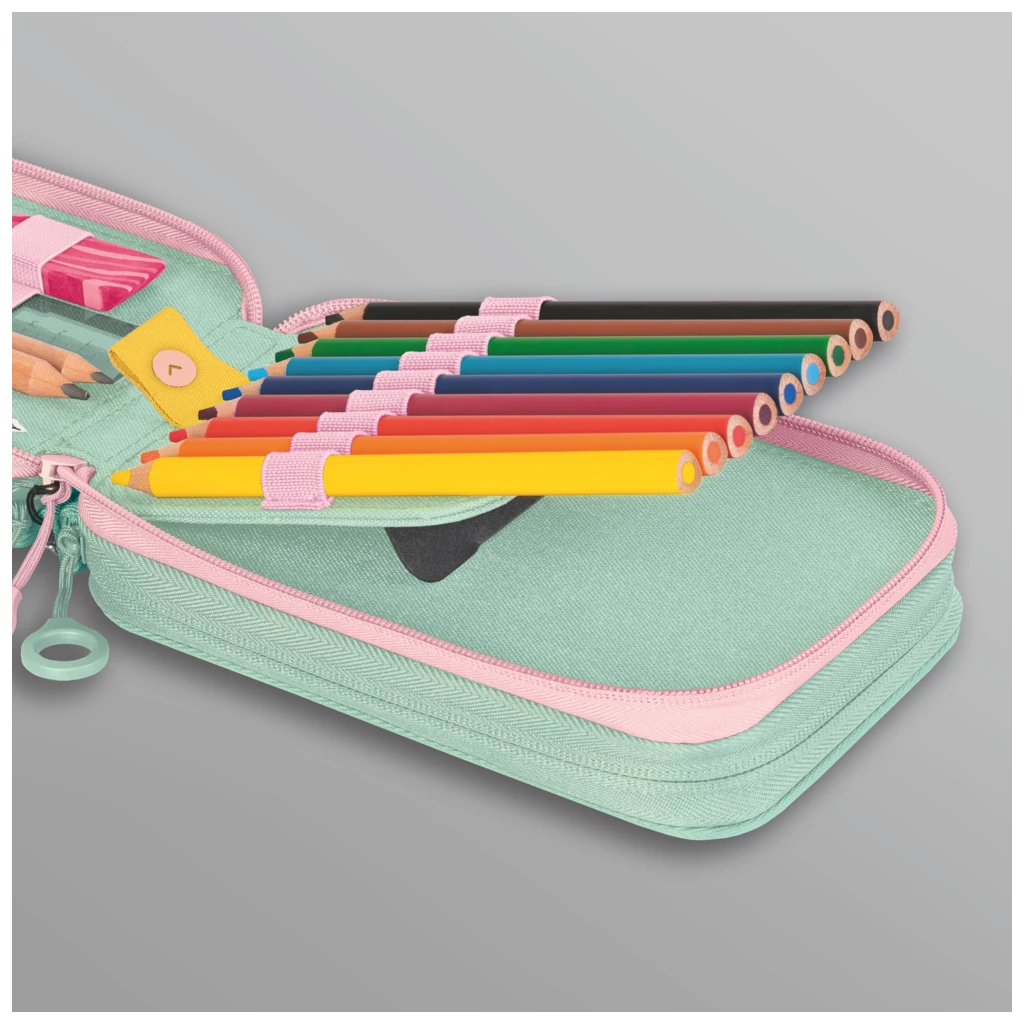 Federmäppchen s'maepp „Sweet Unicorn“ | 3 Reißverschlüsse, mehrfarbig, pastell