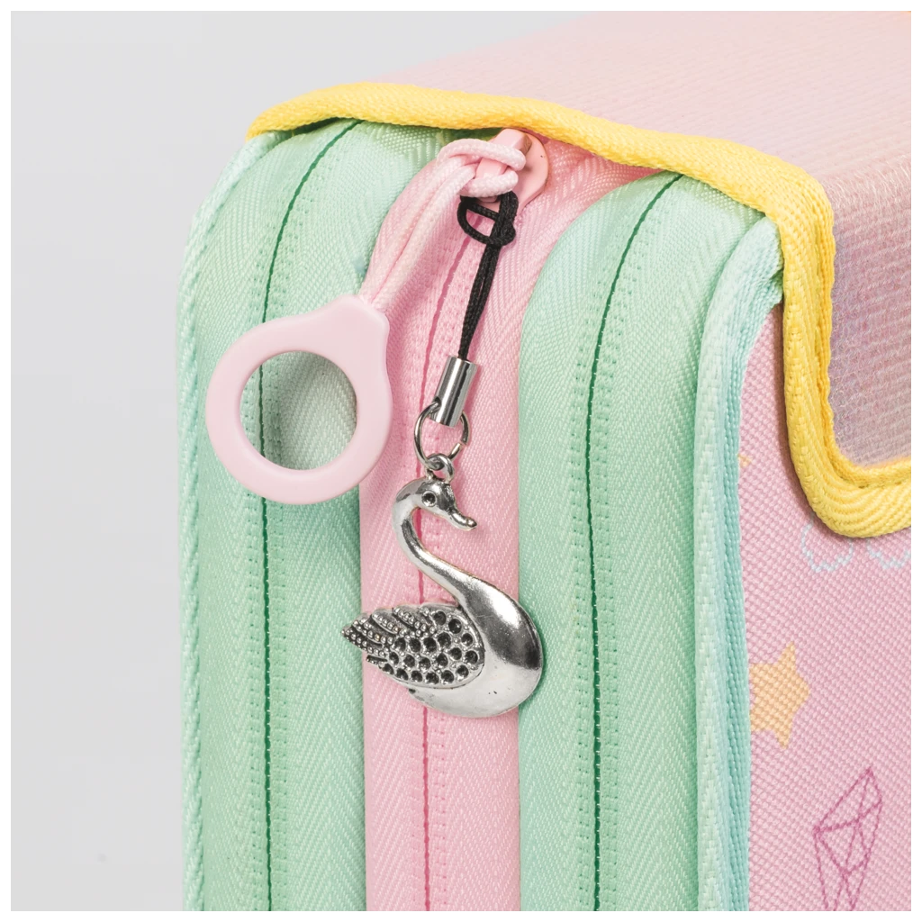 Federmäppchen s'maepp „Sweet Unicorn“ | 3 Reißverschlüsse, mehrfarbig, pastell