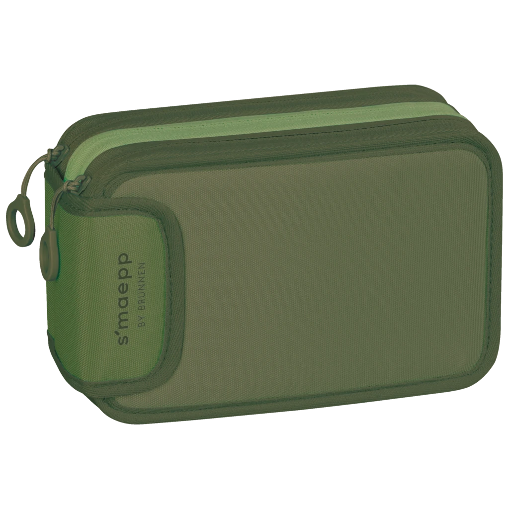 Federmäppchen s'maepp | 3 Reißverschlüsse, grün