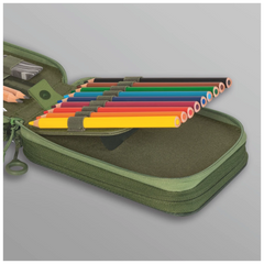 Federmäppchen s'maepp | 3 Reißverschlüsse, grün