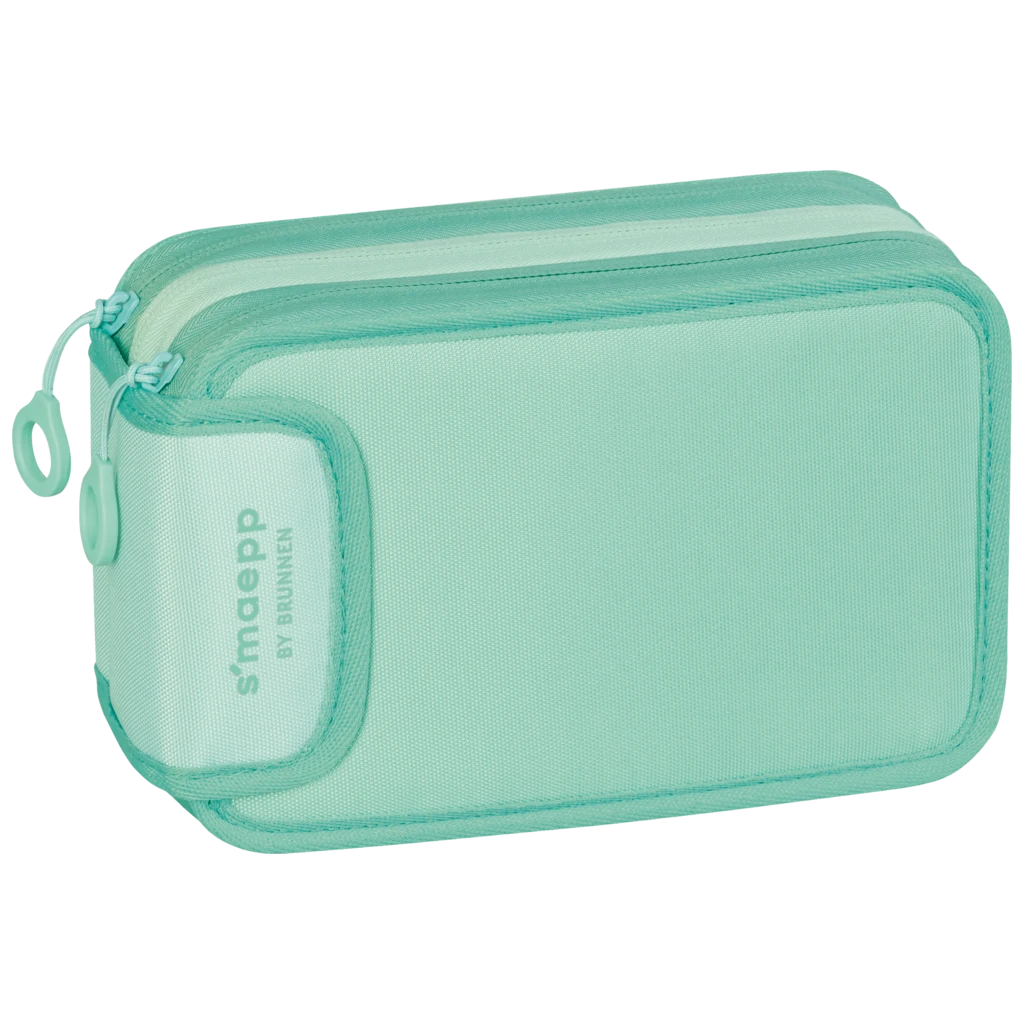 Federmäppchen s'maepp Colour Code | 3 Reißverschlüsse, mint