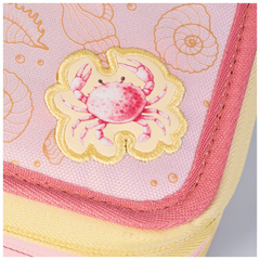 Federmäppchen s'maepp Sunny Ocean | 3 Reißverschlüsse, gold irisierend/mehrfarbig, pastell