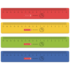 Lineal Linkshänder | 17 cm, sortiert