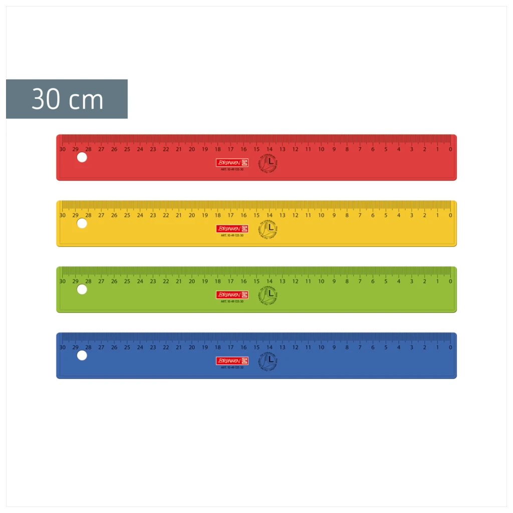 Lineal Linkshänder | 30 cm, sortiert