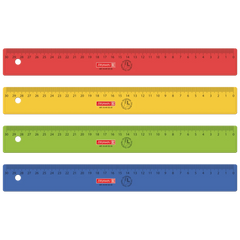 Lineal Linkshänder | 30 cm, sortiert