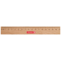 Holzlineal | 17 cm, braun