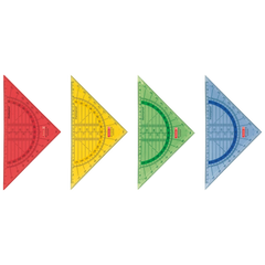 Geometrie-Dreieck bruchsicher | 16 cm, sortiert