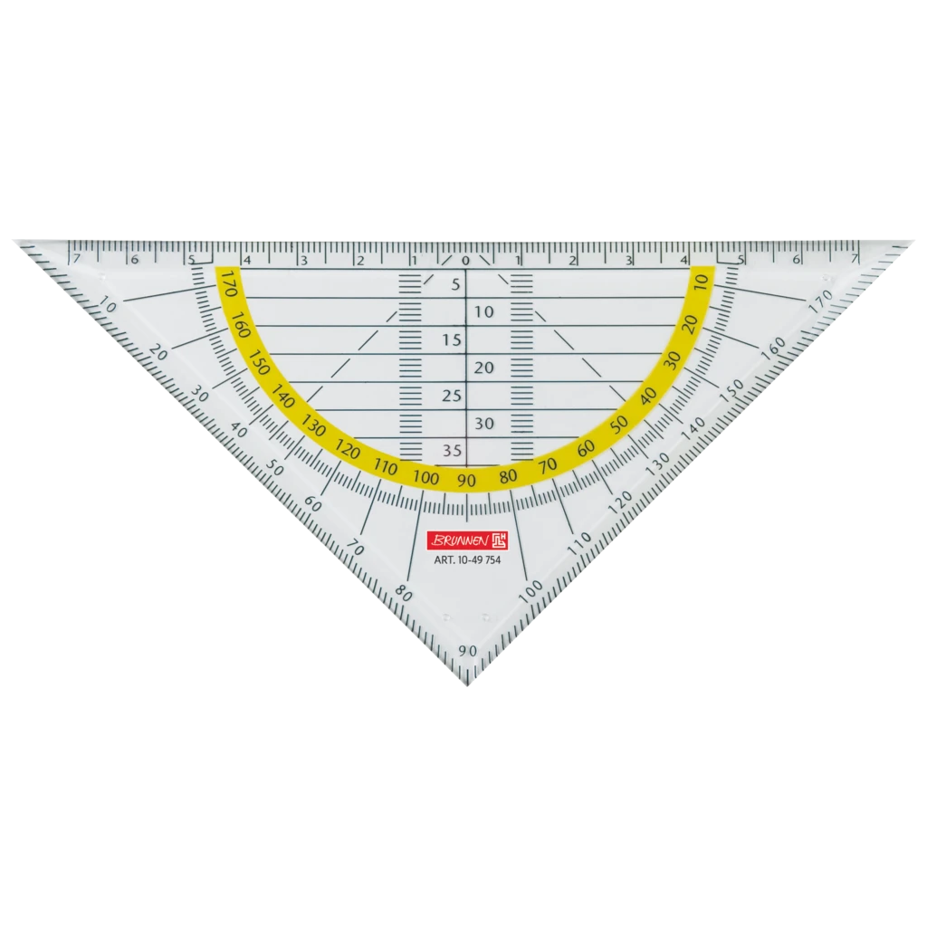 Geometrie-Dreieck | 16 cm, glasklar