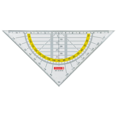 Geometrie-Dreieck | 16 cm, glasklar