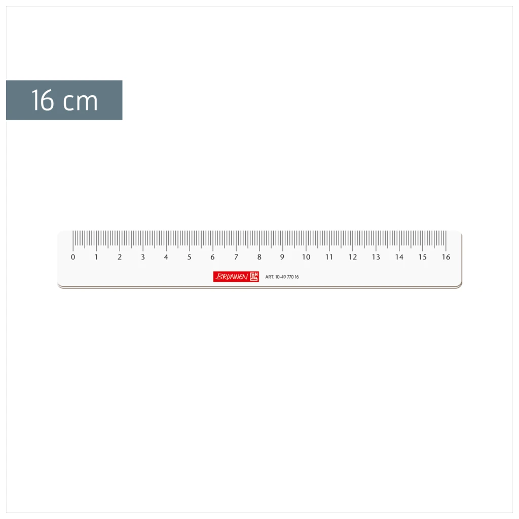 Lineal | 16 cm, glasklar