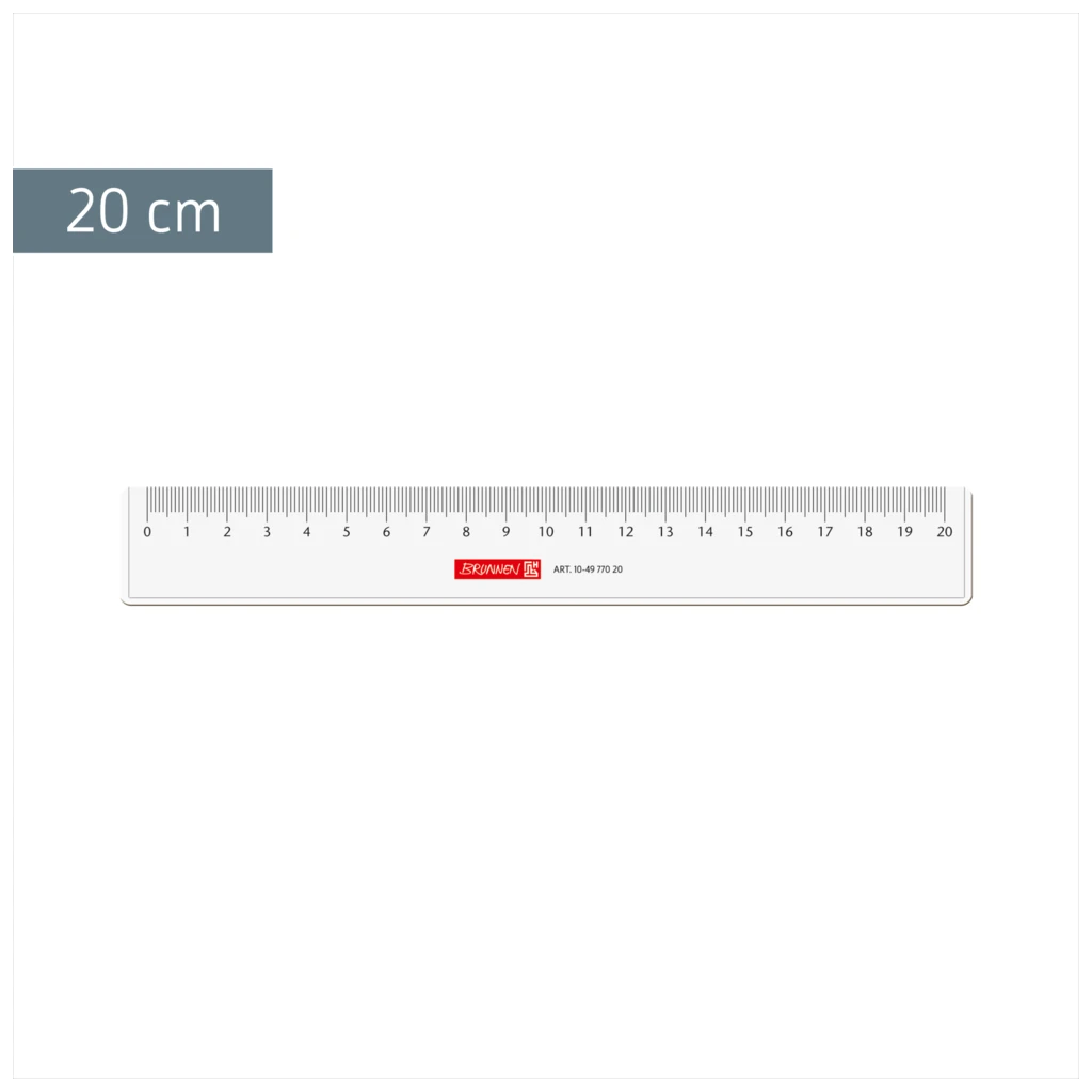 Lineal | 20 cm, glasklar