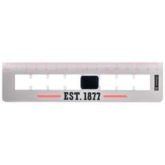 Lineal „Flip“ Neon | 15 cm, neonorange/grau