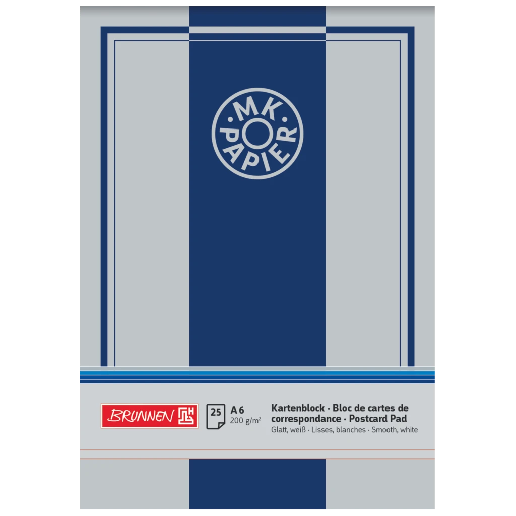 MK-Kartenblock MK-Papier | A6, 200 g/m², weiß