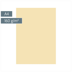 Multifunktionspapier Universalpapier | A4, 160 g/m², chamois, 25 Blatt