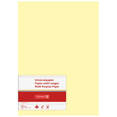 Multifunktionspapier Universalpapier | A4, 160 g/m², hellgelb, 25 Blatt
