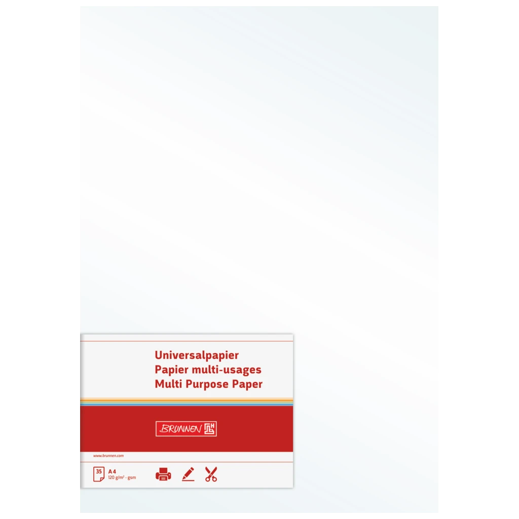 Multifunktionspapier Universalpapier | A4, 120 g/m², perlweiß, 35 Blatt