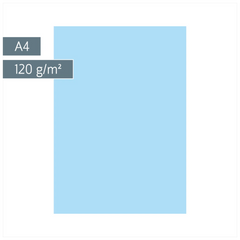 Multifunktionspapier Universalpapier | A4, 120 g/m², hellblau, 35 Blatt
