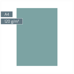 Multifunktionspapier Universalpapier | A4, 120 g/m², petrol, 35 Blatt