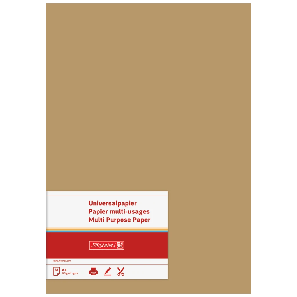 Multifunktionspapier Universalpapier | A4, 120 g/m², sand, 35 Blatt
