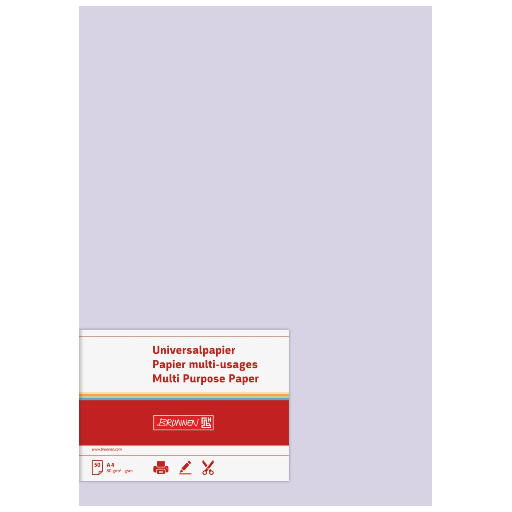 Multifunktionspapier Universalpapier | A4, 80 g/m², lilac, 50 Blatt