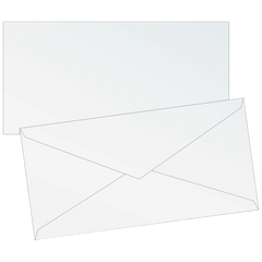 Briefumschläge Universalpapier | DIN lang, 80 g/m², perlweiß, 10 Stück