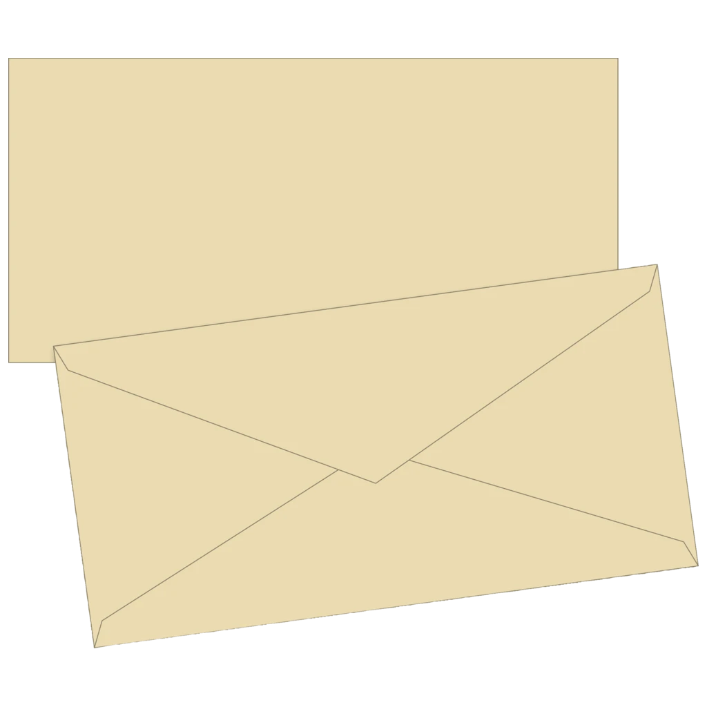 Briefumschläge Universalpapier | DIN lang, 80 g/m², chamois, 10 Stück